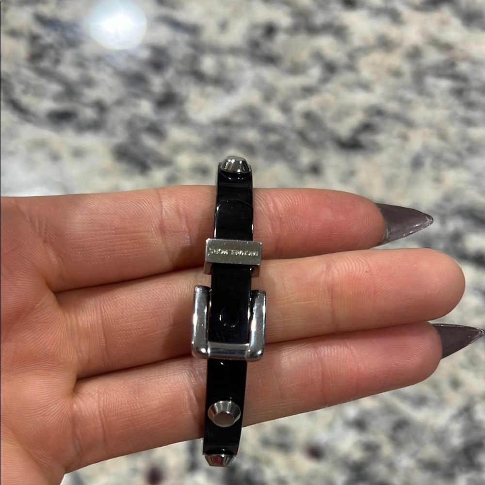 Michael Kors Black and Silver Astor Studded Bracelet - Picture 4 of 11